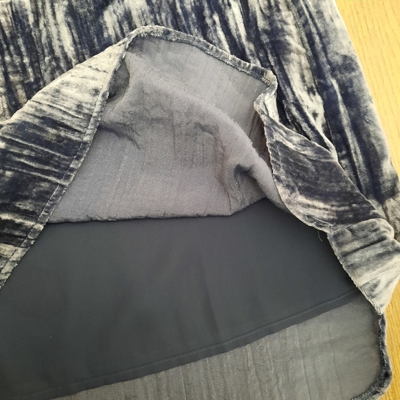 Anthropologie Floreat Crushed Velvet Burnout Tunic Oversized Dress - Picture 9 of 12